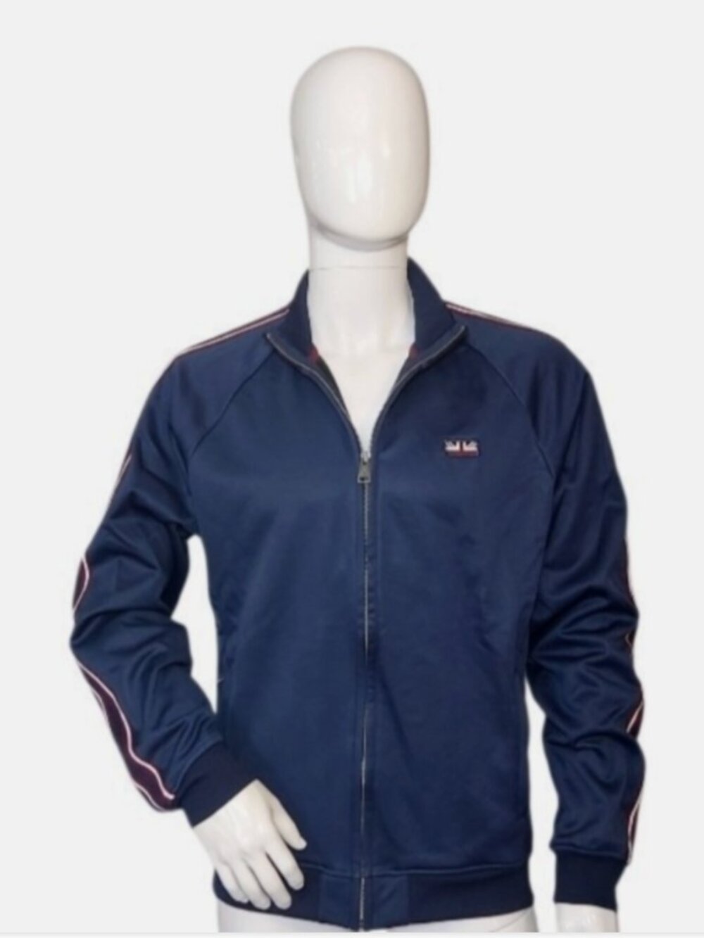 Ben Sherman Union Jack flag patch Fleece-Lined Zip Track Jacket